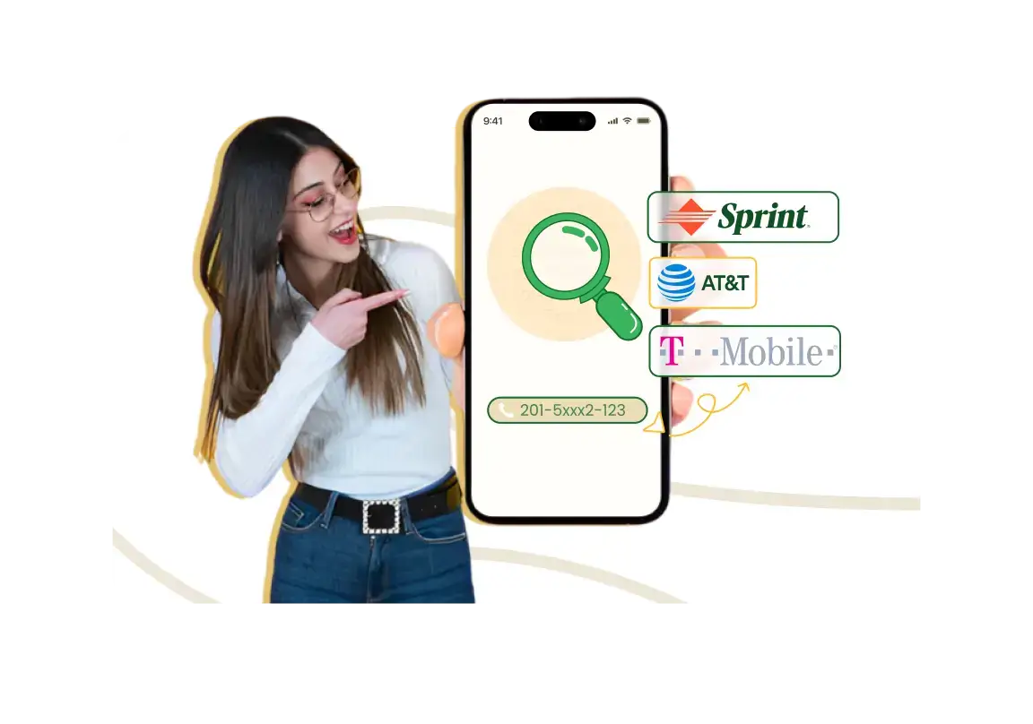 find name, carrier and address