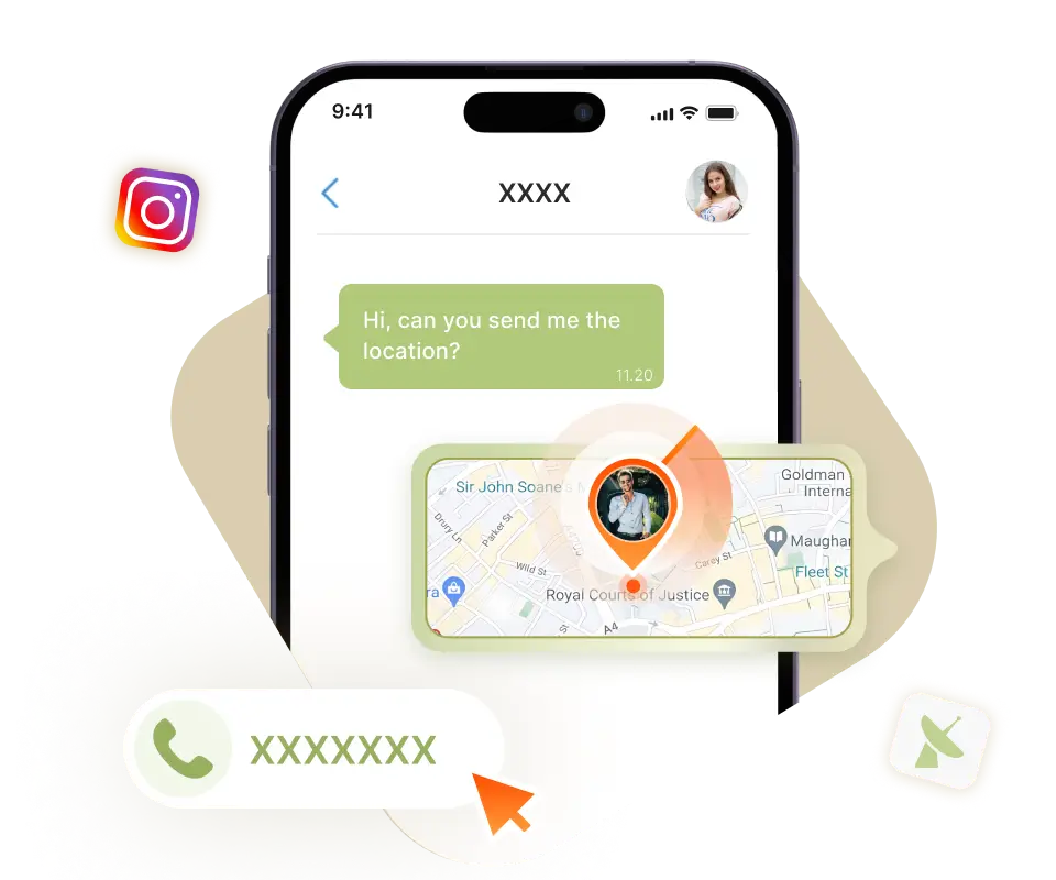 track instagram account location by phone number
